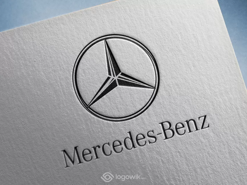 Mercedes Benz Logo Mockup