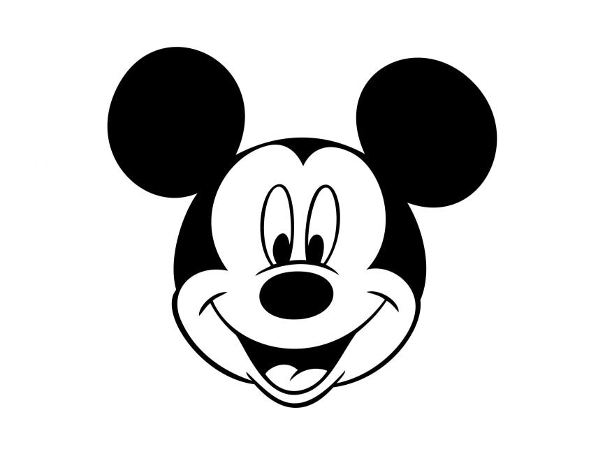 mickey mouse face vector