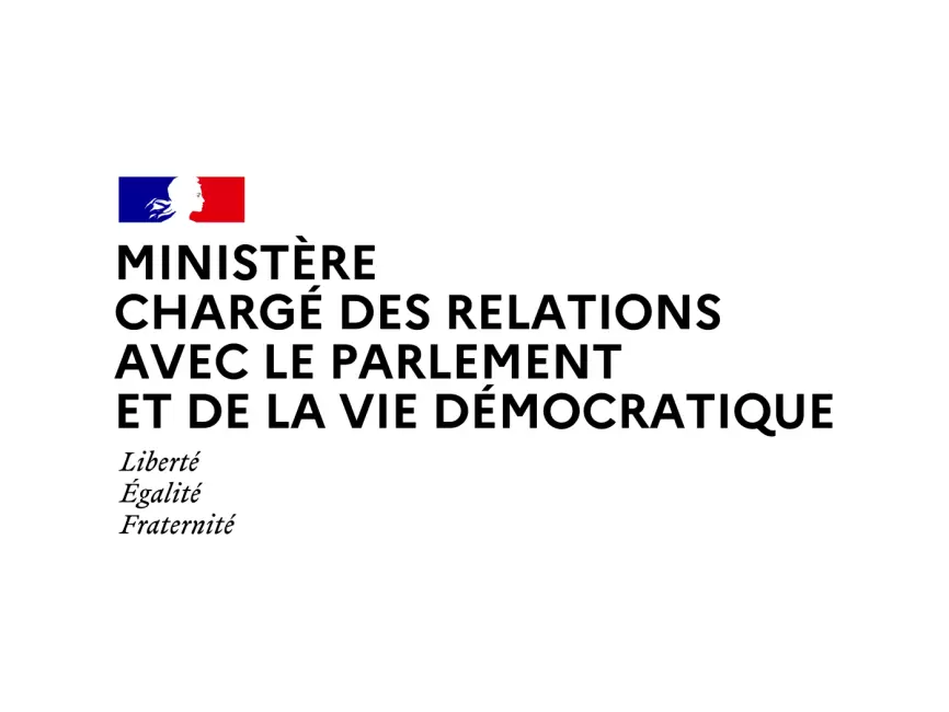 Ministere Charge des Relations Avec le Parlement et la Vie Democratique Logo