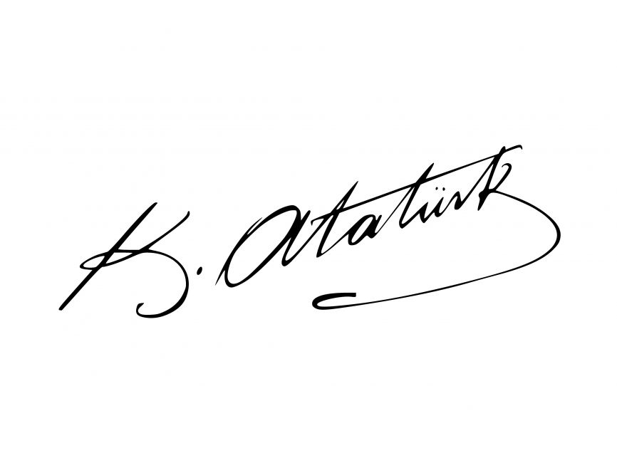 Mustafa Kemal Atatürk İmza Logo
