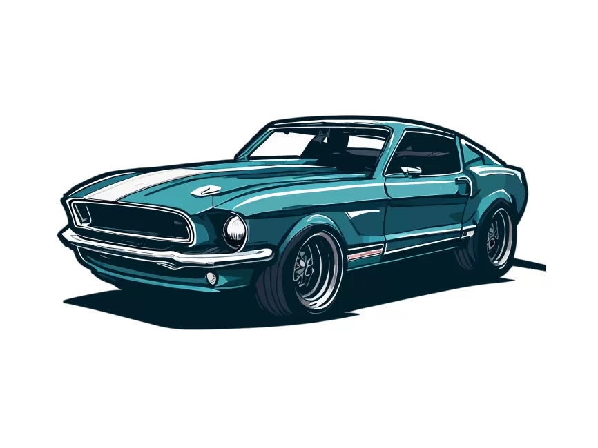 Mustang Car Illustration Vector