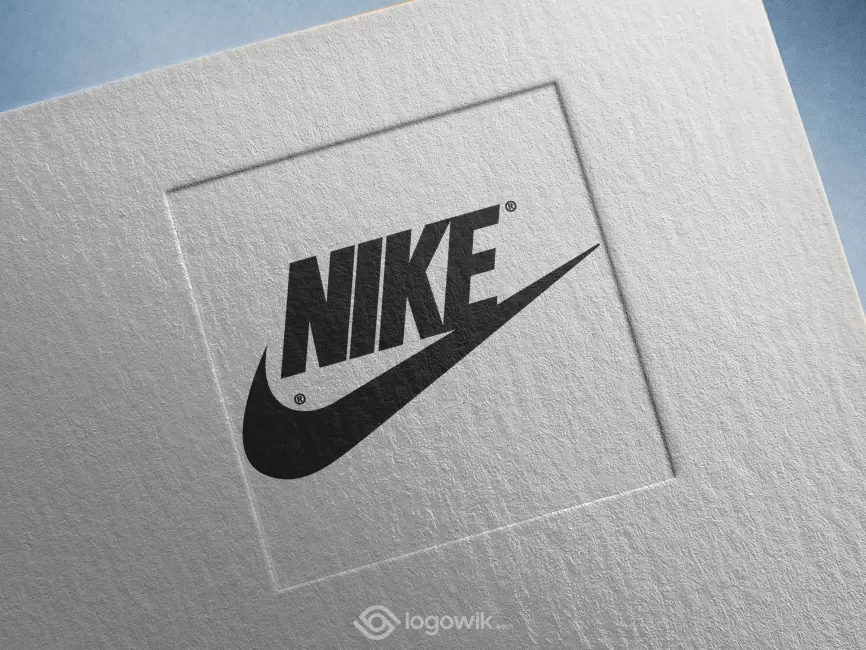 Nike blacked out outlet logo