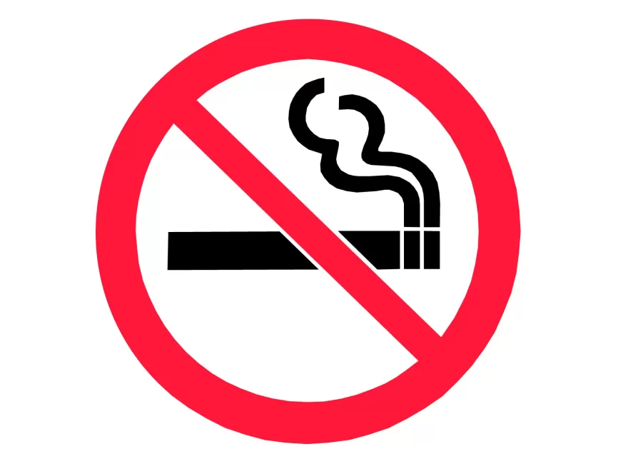 No Smoking Prohibition Pictogram Vector
