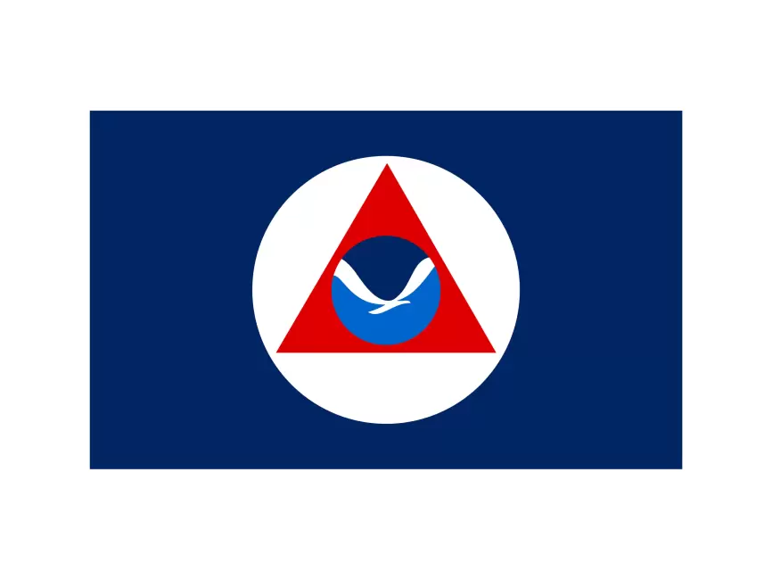 NOAA  National Oceanic and Atmospheric Administration Flag Logo