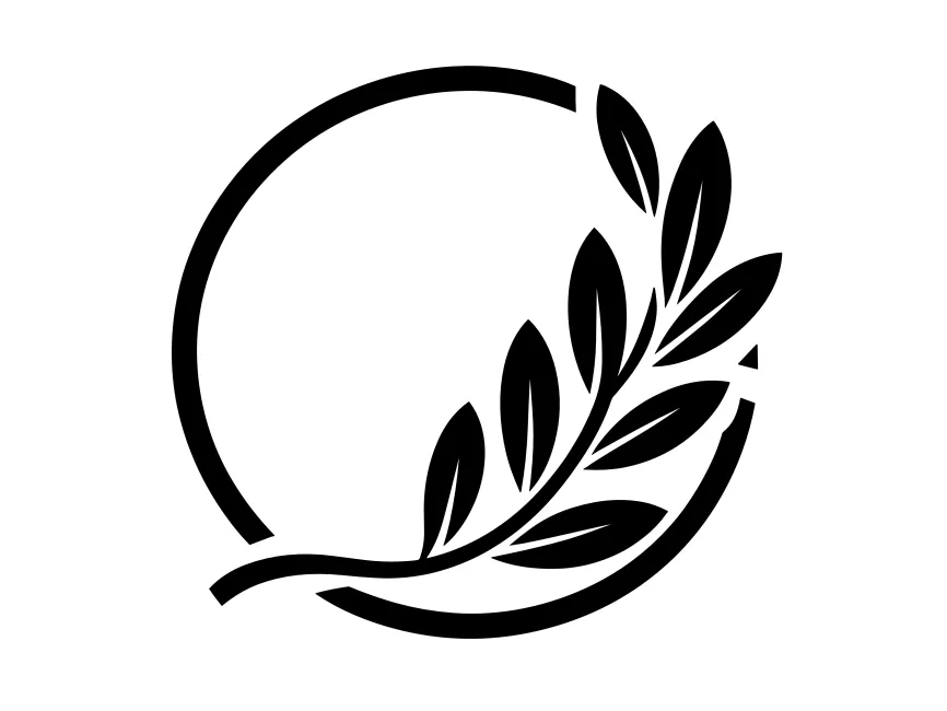 Leaf black logo, PNG with transparent background. 12226320 PNG