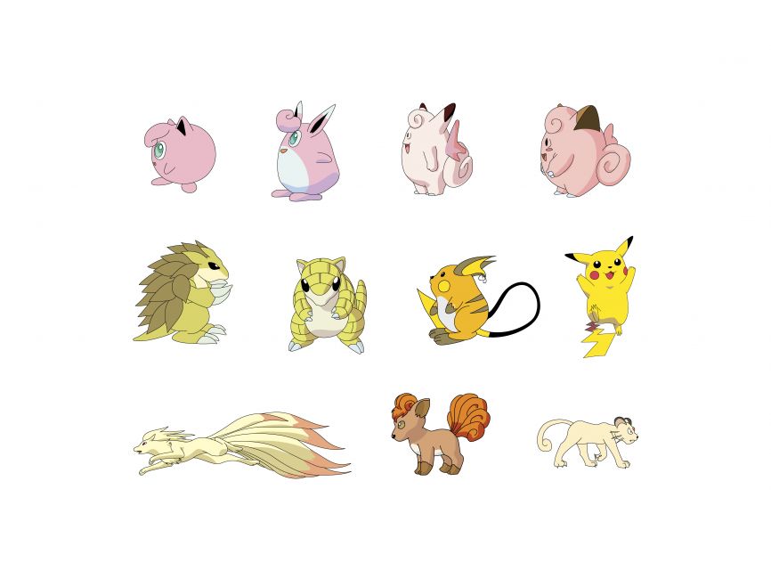 Pokemon Characters Logo