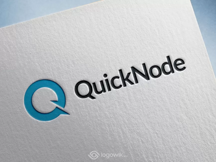 QuickNode Logo Mockup