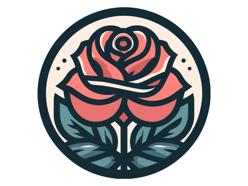 Rose logo Stock Vector | Adobe Stock