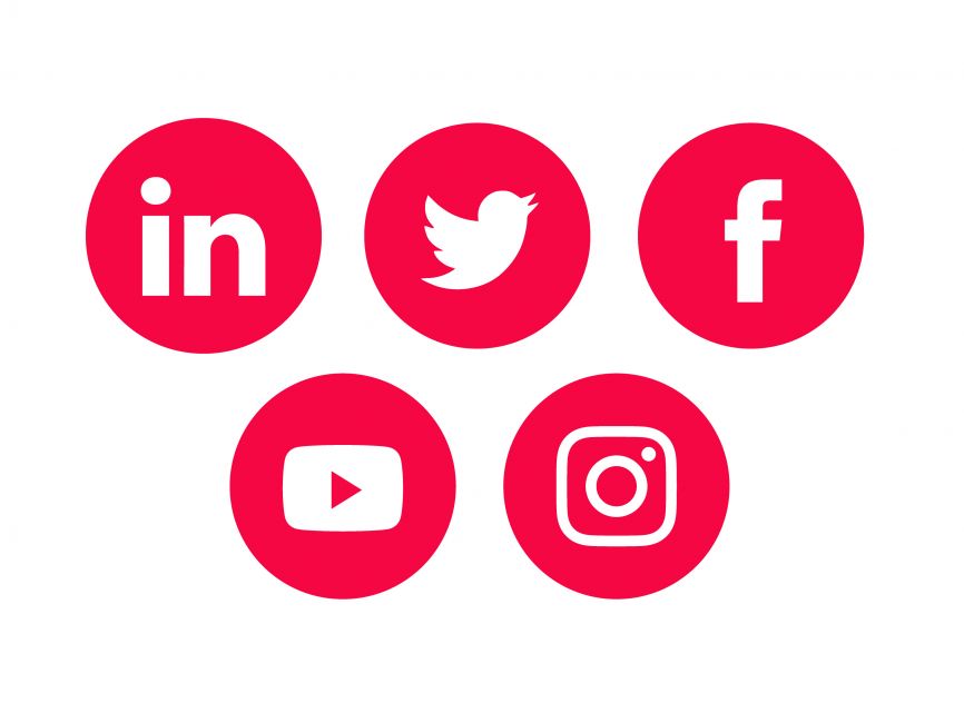 Red Social Media Logo