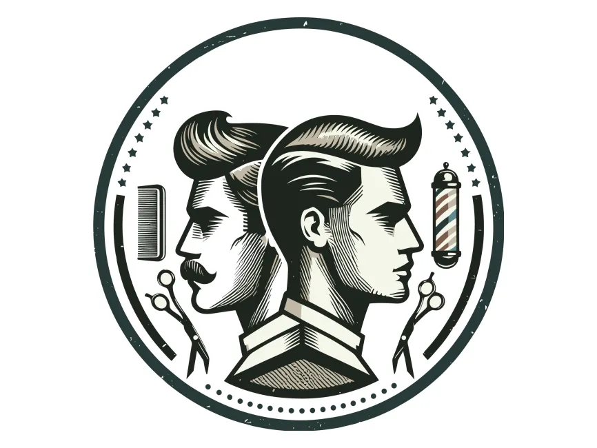 Barber Shop Logo Template PNG vector in SVG, PDF, AI, CDR format