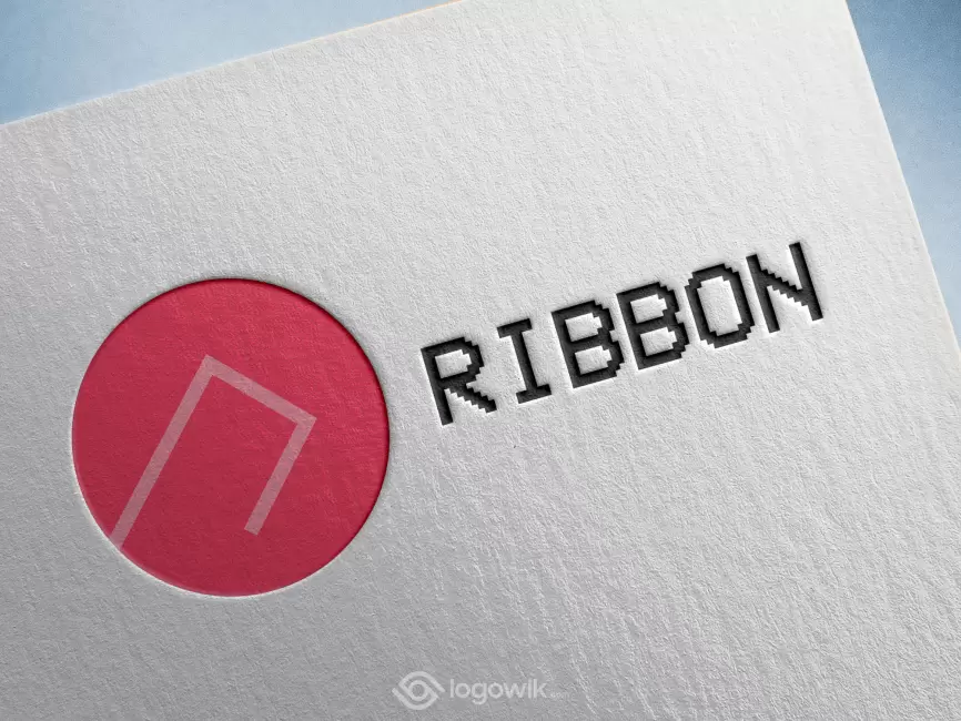 Ribbon Finance Logo Mockup Thumb