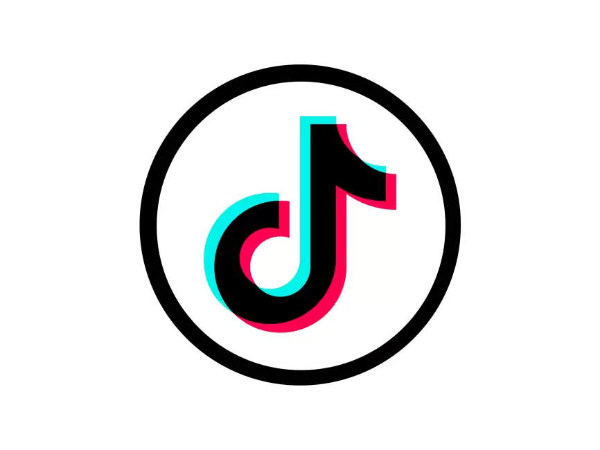 Round TikTok Icon PNG vector in SVG, PDF, AI, CDR format