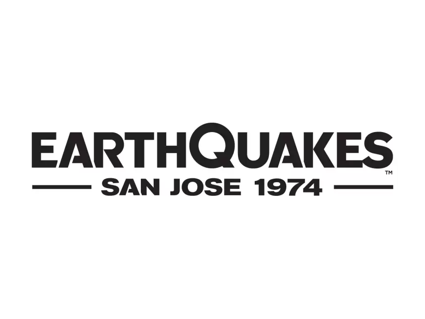 San Jose Earthquakes Wordmark Black Logo