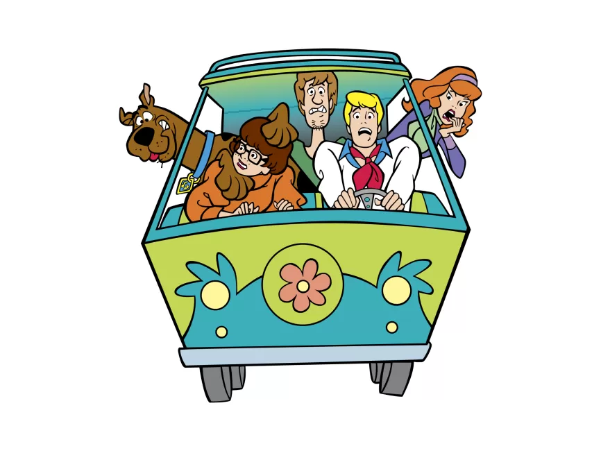 Scooby Doo with Car Logo PNG vector in SVG, PDF, AI, CDR format
