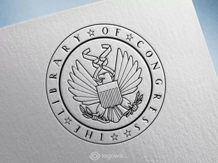 Seal of the United States Library of Congress Logo Mockup