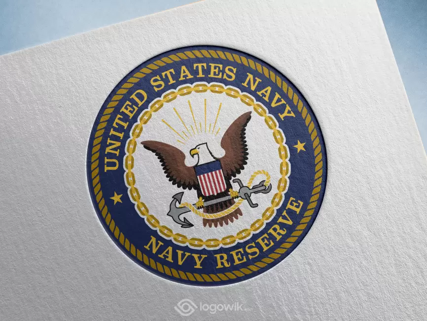 Seal of the United States Navy Reserve Logo Mockup