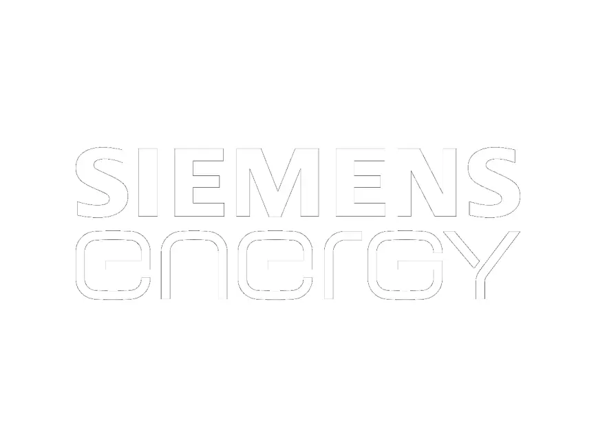 Siemens Energy white BG black Logo