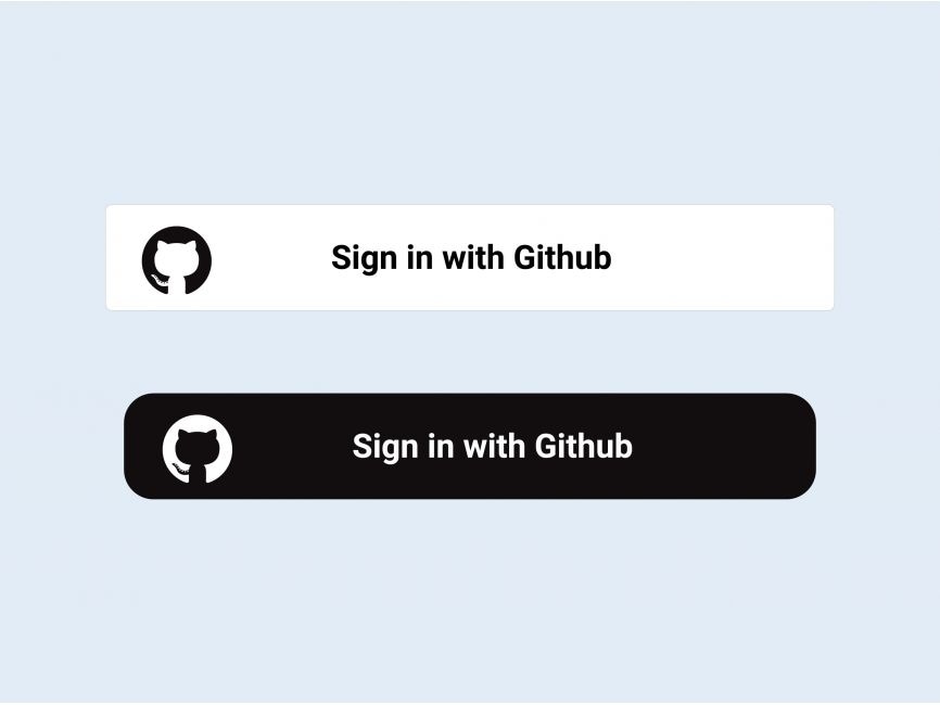 Sign in with Github Button Logo