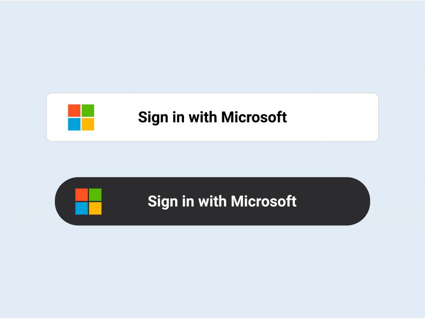 Sign in with Microsoft Button Logo