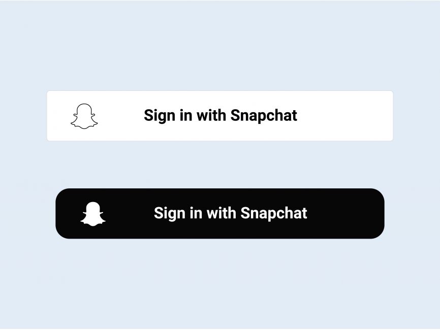 Sign in with Snapchat Button Logo