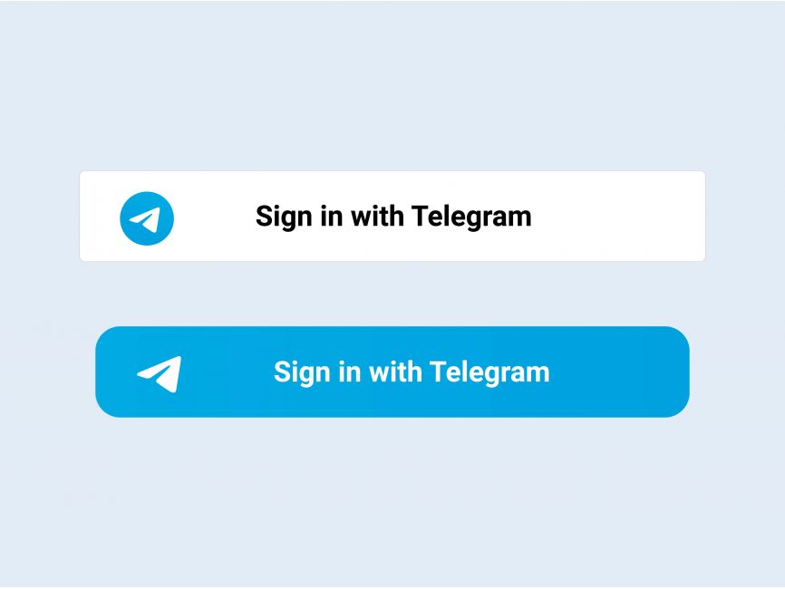 Sign in with Telegram Button Logo