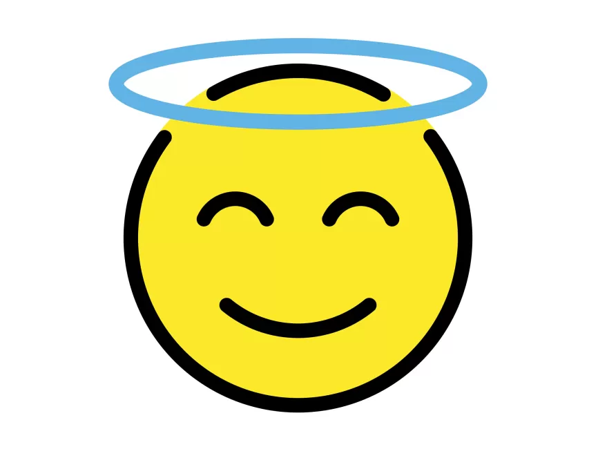Smiling Face With Halo Emoji Icon