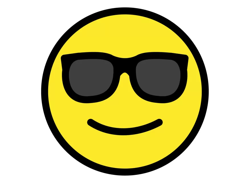 Smiling Face with Sunglasses Emoji Icon