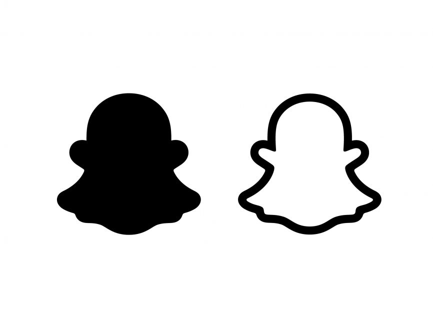 Snapchat Black White Logo
