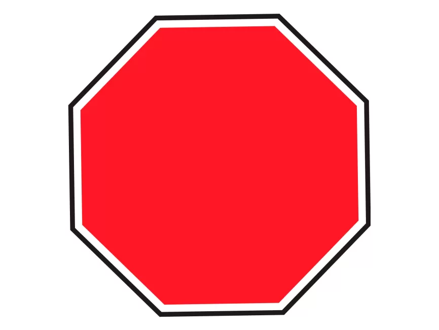 Stop Traffic Sign Vector