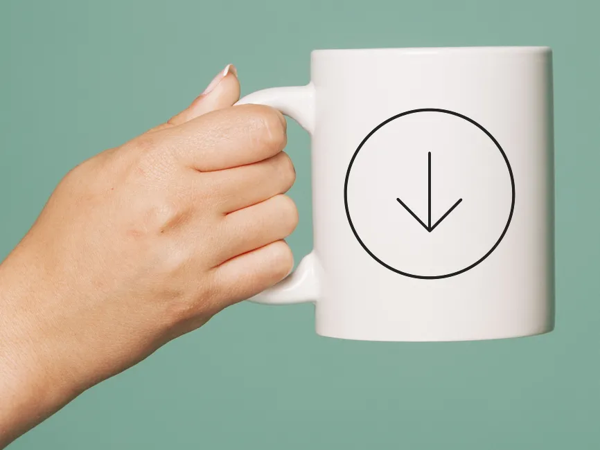 Down Arrow in Circle Logo Template PNG vector in SVG, PDF, AI, CDR format