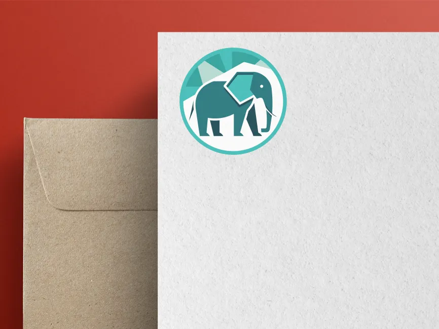 Download Geometric Green Elephant In Circle Logo Template Vector Online Download Geometric Green Elephant In Circle Logo Template Vector Online
