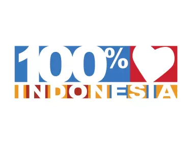 100% Cinta Indonesia Logo