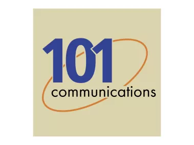101 Communications on Brown Bakcground Logo
