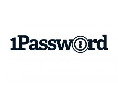 1Password Wordmark Monochrome Black Logo