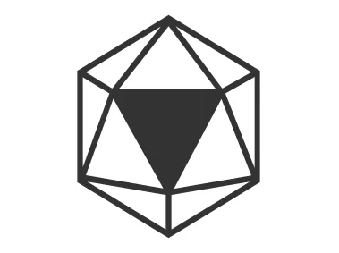 20 Sided Dice Shape Logo