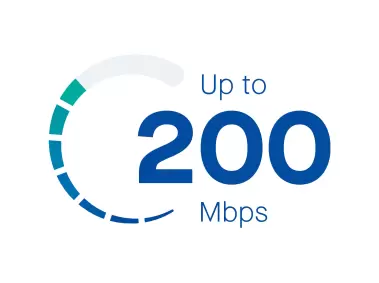 200 Mbps Speed Meter Logo