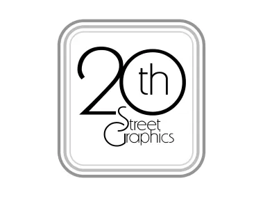 20th Street Graphics in Frame Logo
