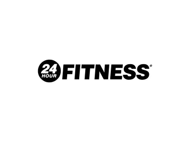 24 Hour Fitness Black Logo