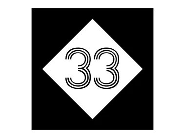 33 in Square Logo