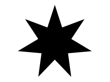 7 Point Star Logo Template