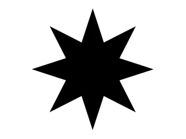 8 Point Star Logo Template