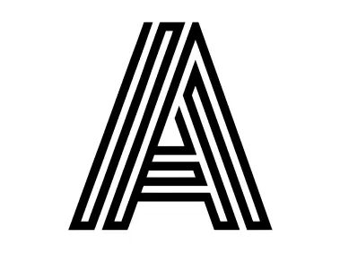 A Letter Line Logo Template