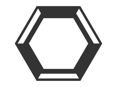 Abstract 3D Hexagon Shape Logo Template