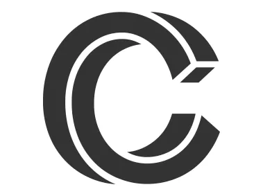 Abstract 3D SVG Letter C Logo Template