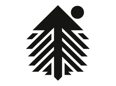 Abstract Tree Form Arrow Shape Logo Template