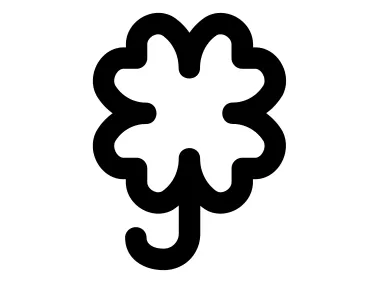 Abstract Black Clover Logo Template