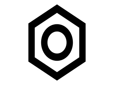 Abstract Black Geometric Hexagon Shape Logo Template