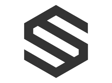 Abstract Black Geometric S Letter Logo Template