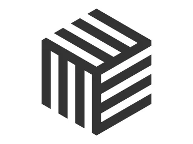 Abstract Black Geometric Shape Logo Template