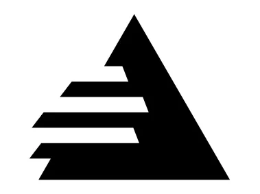 Abstract Black Triangle Logo Template